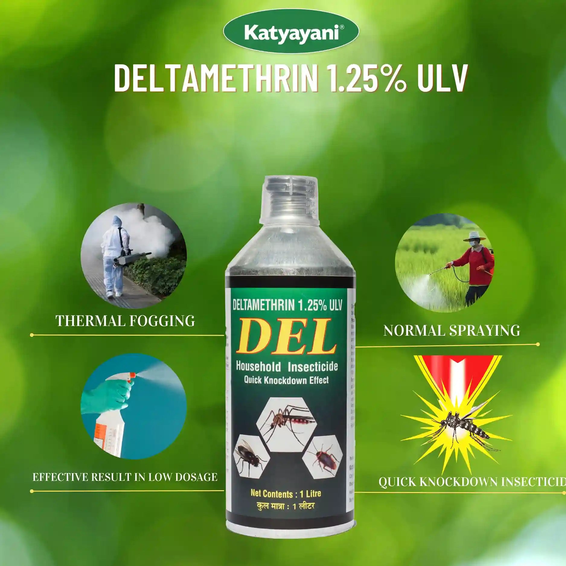 KATYAYANI DEL | DELTAMETHRIN 1.25% ULV | CHEMICAL INSECTICIDE