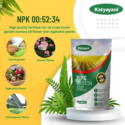 Katyayani NPK 00:52:34 | Fertilizer for home garden, flowers, vegetables