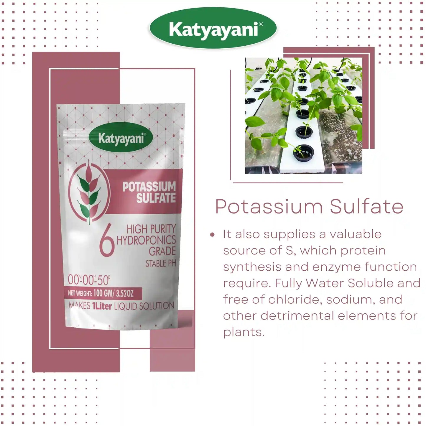 Katyayani Potassium sulfate (Hydroponics)