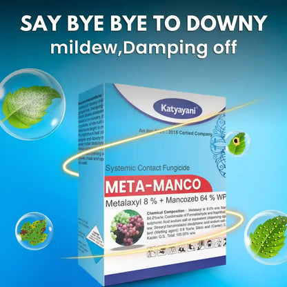 Katyayani Meta - Manco | Metalaxyl 8 % + Mancozeb 64 % wp | Chemical fungicide for downy mildew