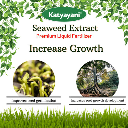 Katyayani  Premium Seaweed Extract liquid-Organic Fertilizer increase growth 