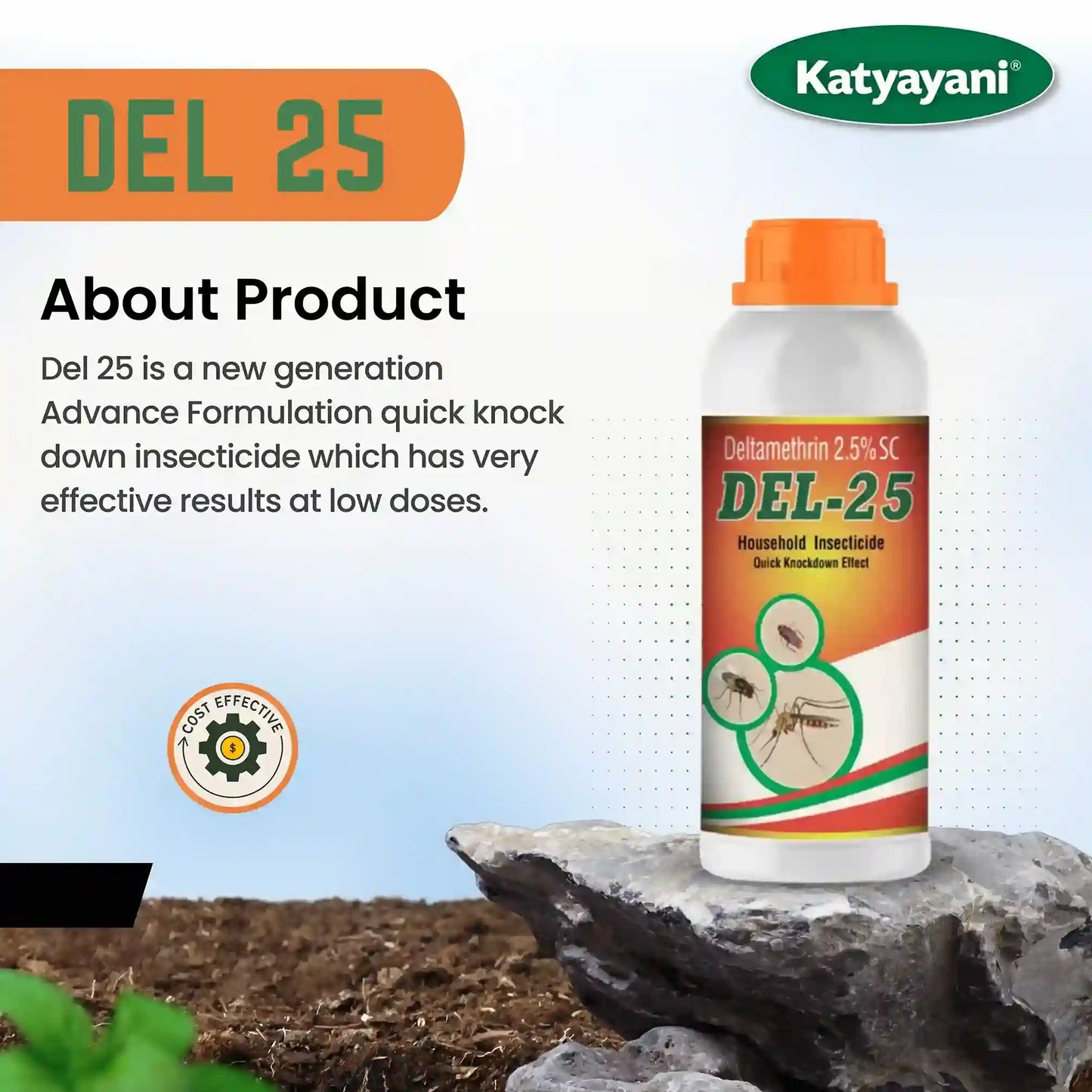 katyayani Deltamethrin 2.5% SC DEL-25 - Insecticide