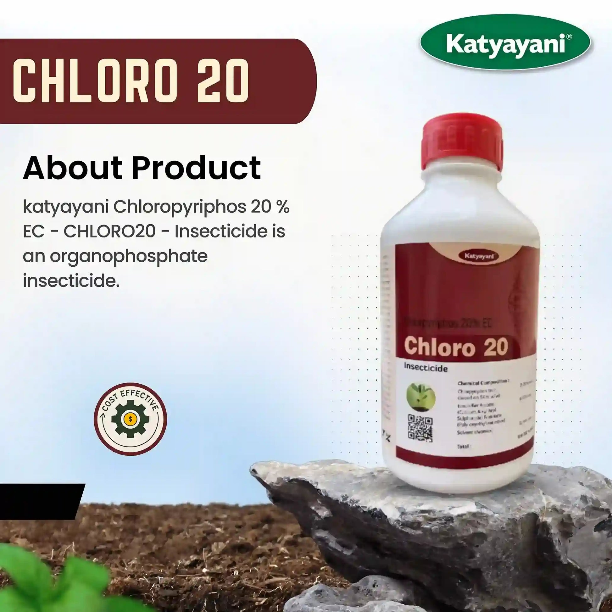 katyayani CHLORO 20 | Chloropyriphos 20 % EC | Insecticide about