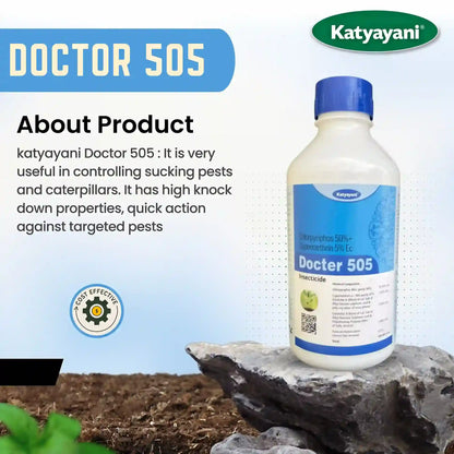 katyayani Chloropyriphos 50 % + cypermethrin 5 % EC - Docter 505 Insecticide product