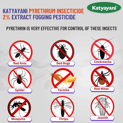 KATYAYANI PYRETHRUM EXTRACT 2% M/M | INSECTICIDE FOR RED BUGS , THRIPS MORE