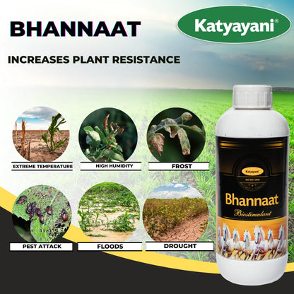 Katyayani Bhannaat Bio Stimulant Plant Growth regulator control floods & drought.