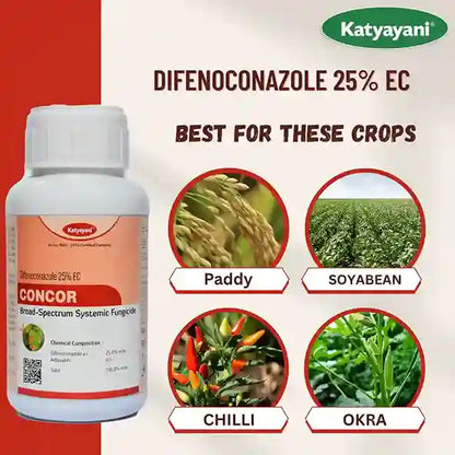 Katyayani Concor | Difenoconazole 25 % EC | Chemical Fungicide