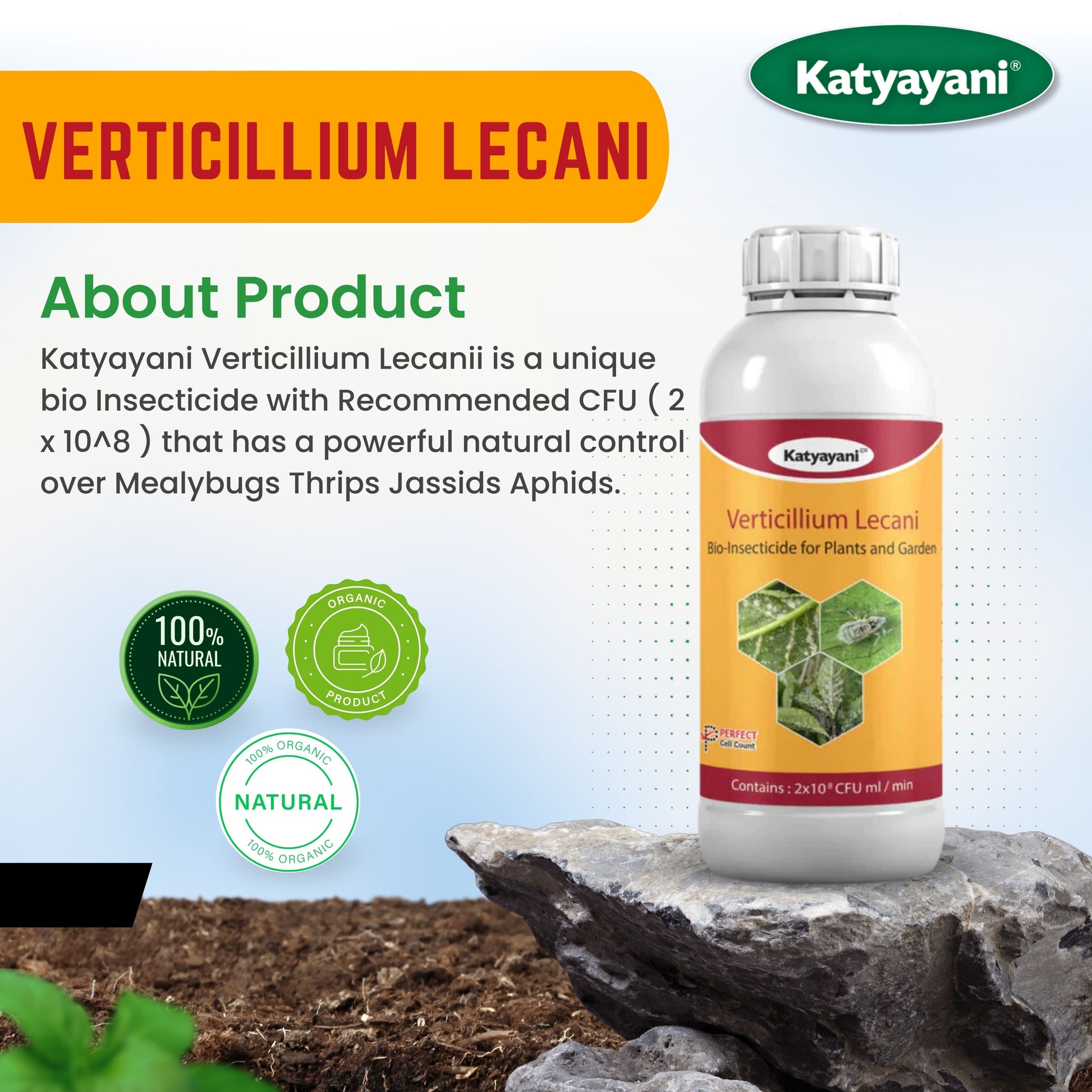 Katyayani  Verticillium lecanii  Bio pesticide about product
