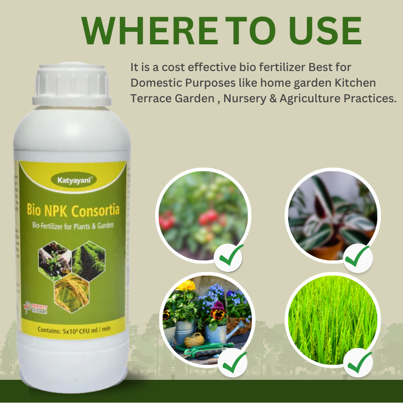 katyayani Bio NPK Liquid Consortia-Fertilizer uses