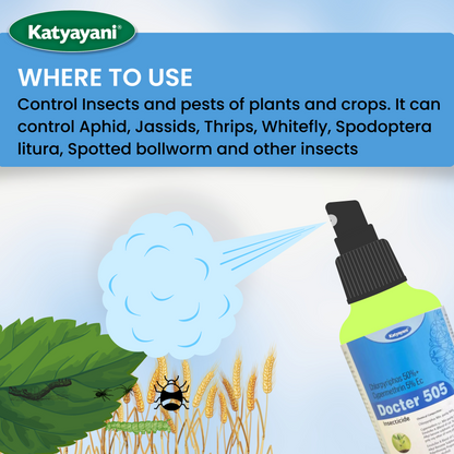katyayani Chloropyriphos 50 % + cypermethrin 5 % EC - Docter 505 Insecticide uses