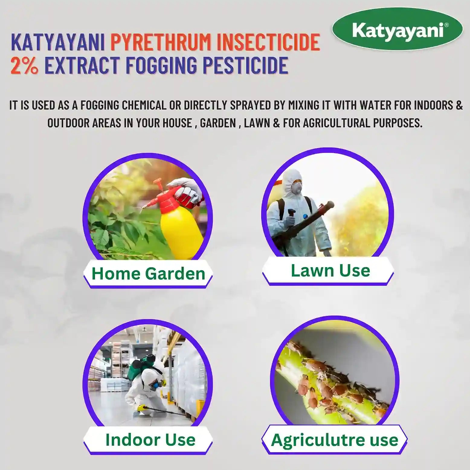 KATYAYANI PYRETHRUM EXTRACT 2% M/M | INSECTICIDE FOR GARDEN
