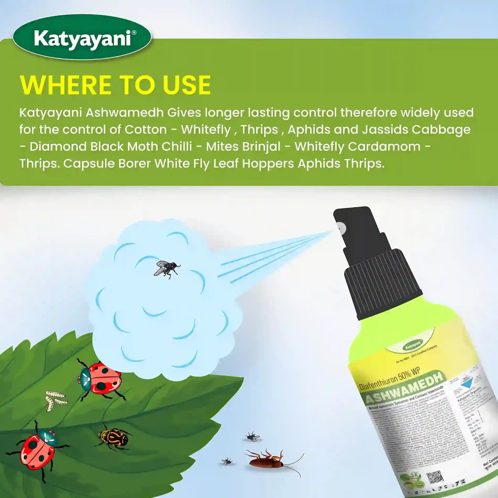 Katyayani ASHWAMEDH ( Diafenthiuron 50 % WP) Insecticide uses