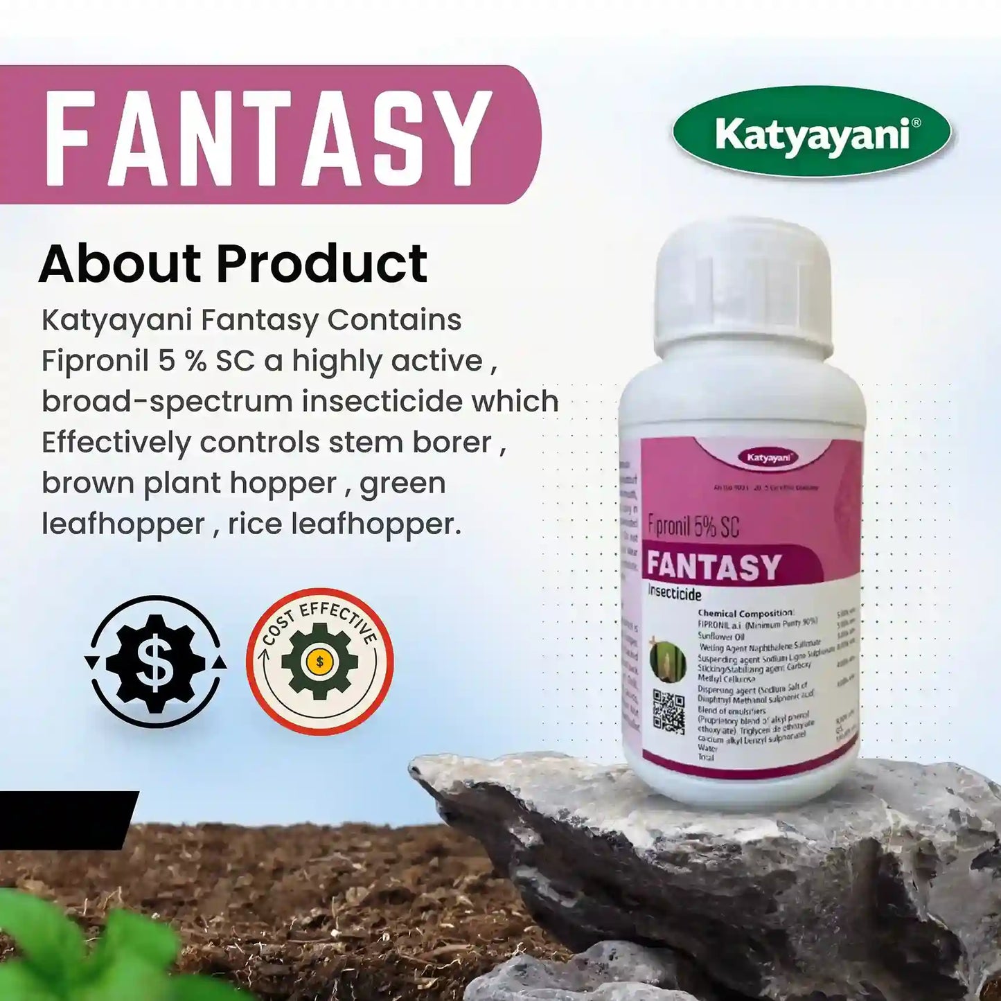 Katyayani Fantasy | Fipronil 5% SC | Chemical insecticide ABOUT