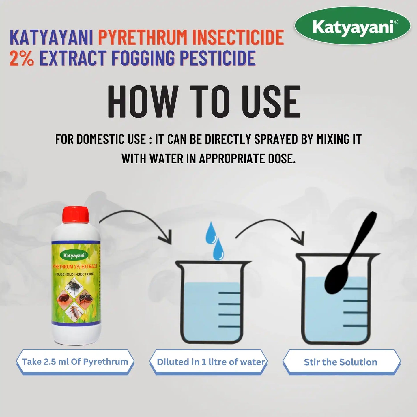 KATYAYANI PYRETHRUM EXTRACT 2% M/M | INSECTICIDE DOSAGE