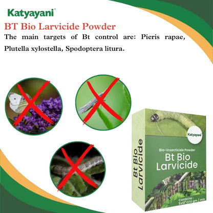 Katyayani BT Bio Larvicide Powder control rapae, pieris.