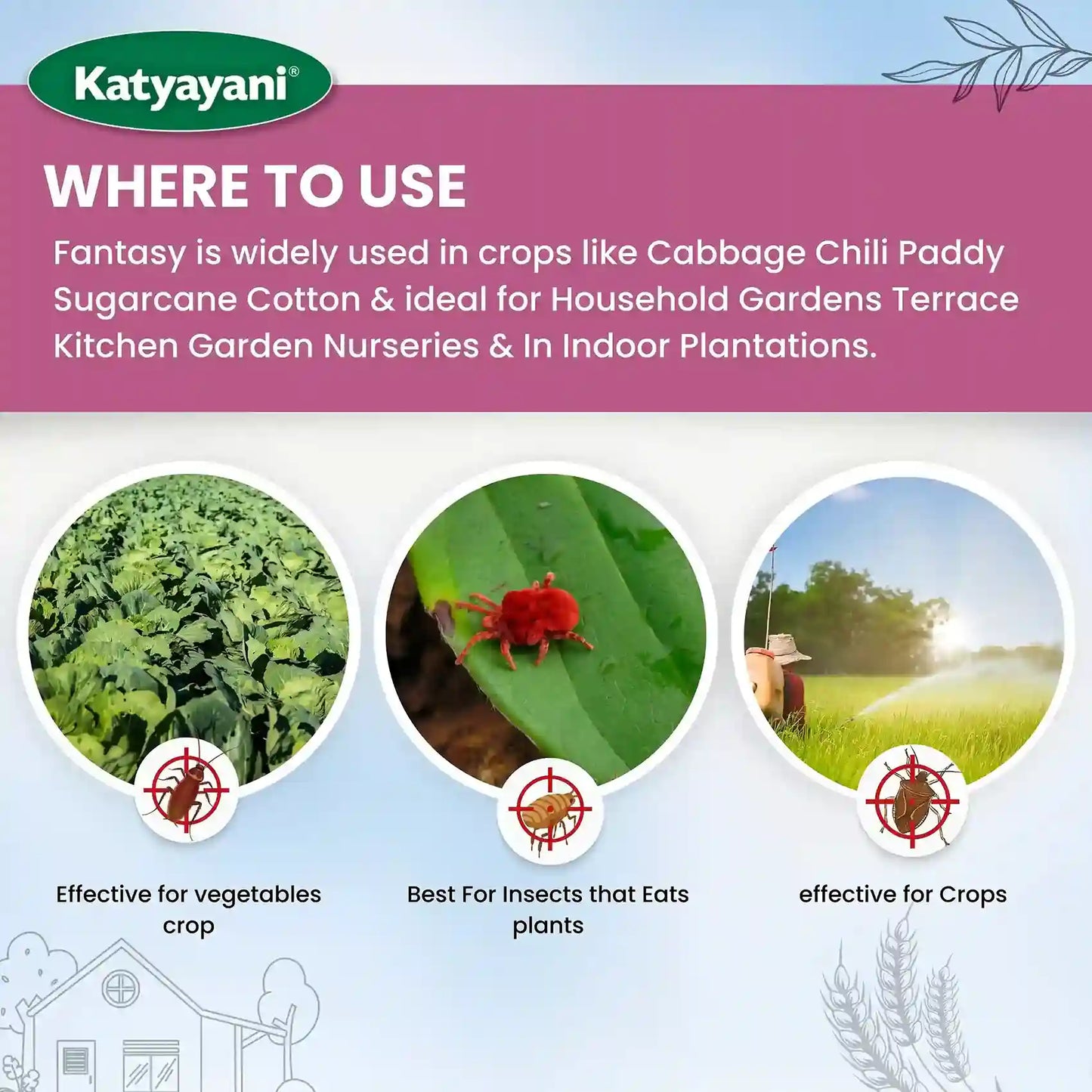 Katyayani Fantasy | Fipronil 5% SC | Chemical insecticide FOR CROPS