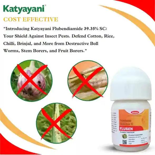 KATYAYANI FLUBEN | FLUBENDIAMIDE 39.35% SC | CHEMICAL INSECTICIDE