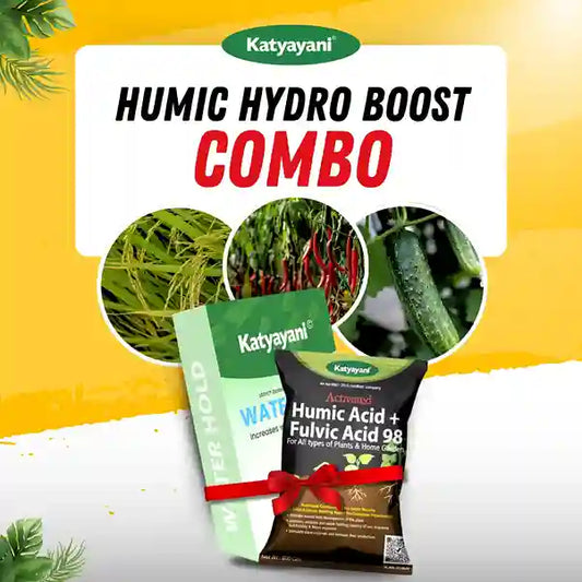 HumicHydroBoost Combo [Humic Fulvic Acid 4KG + Water Hold Fertilizer 5KG]