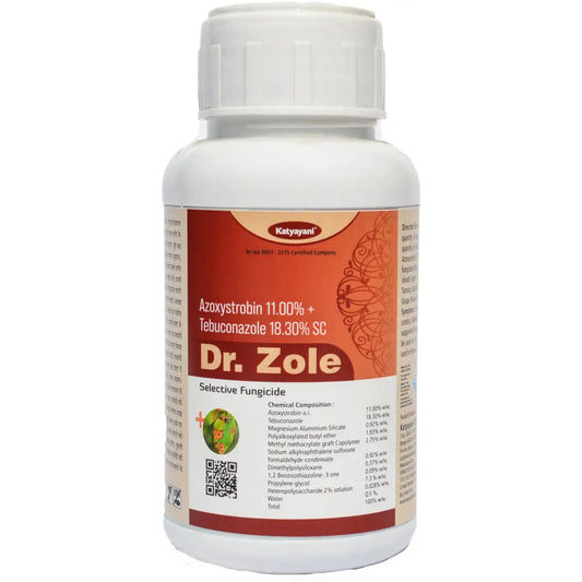 Katyayani Dr Zole Azoxystrobin 11.00 % Tebuconazole 18.30 % SC-Fungicide