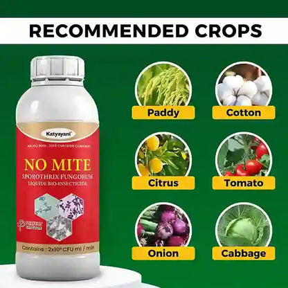 Katyayani NO MITE |  Sporothrix Fungorum | Liquid Bio insecticide for paddy, tomato, onion