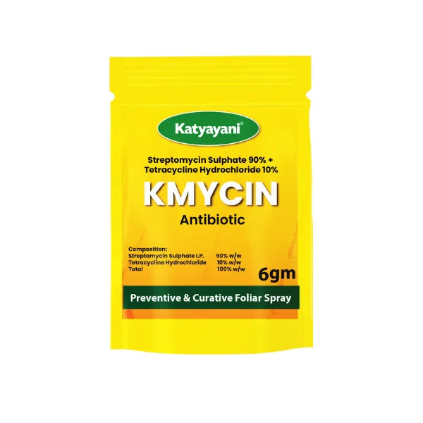 KMYCIN Chemical fungicide | Streptomycin Sulphate 90% + Tetracycline Hydrochloride 10% | Katyayani