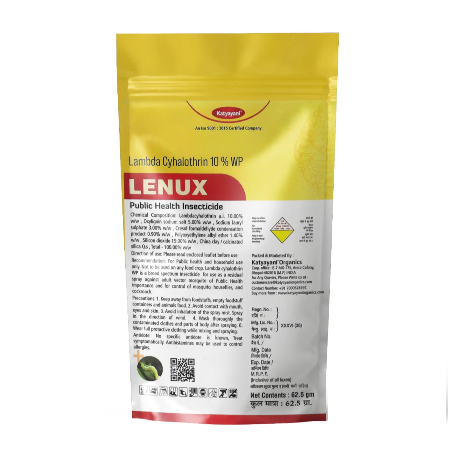 Katyayani Lenux - Lambdacylhalothrin 10% WP - Insecticide