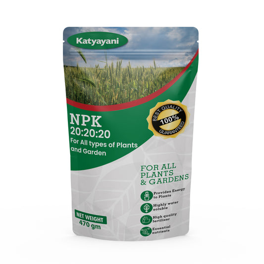 Katyayani  NPK 20 20 20 Fertilizer with 2 Sample -Mix micronutrients and Organic Humic Acid