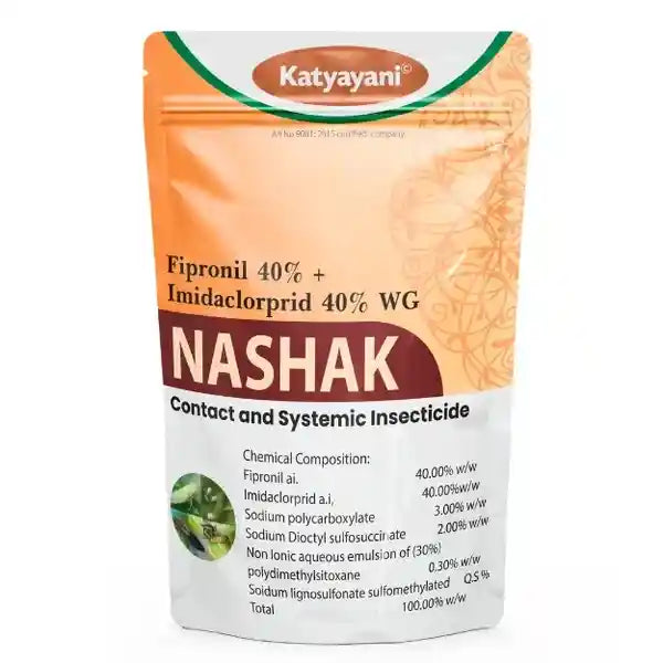 Katyayani Nashak | Fipronil 40% + Imidacloprid 40% WG | Pesticide for White grub Jassids, Thrips