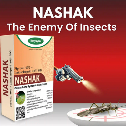 Katyayani Nashak Chemical Insecticide | Fipronil 40% + Imidacloprid 40% WG 