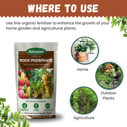 Katyayani  Premium Rock Phosphate- (Organic Fertilizer) for home and agriculture use
