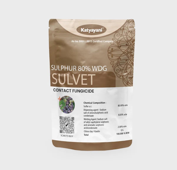 Katyayani Sulvet | Sulphur 80% WDG | Chemical fungicide