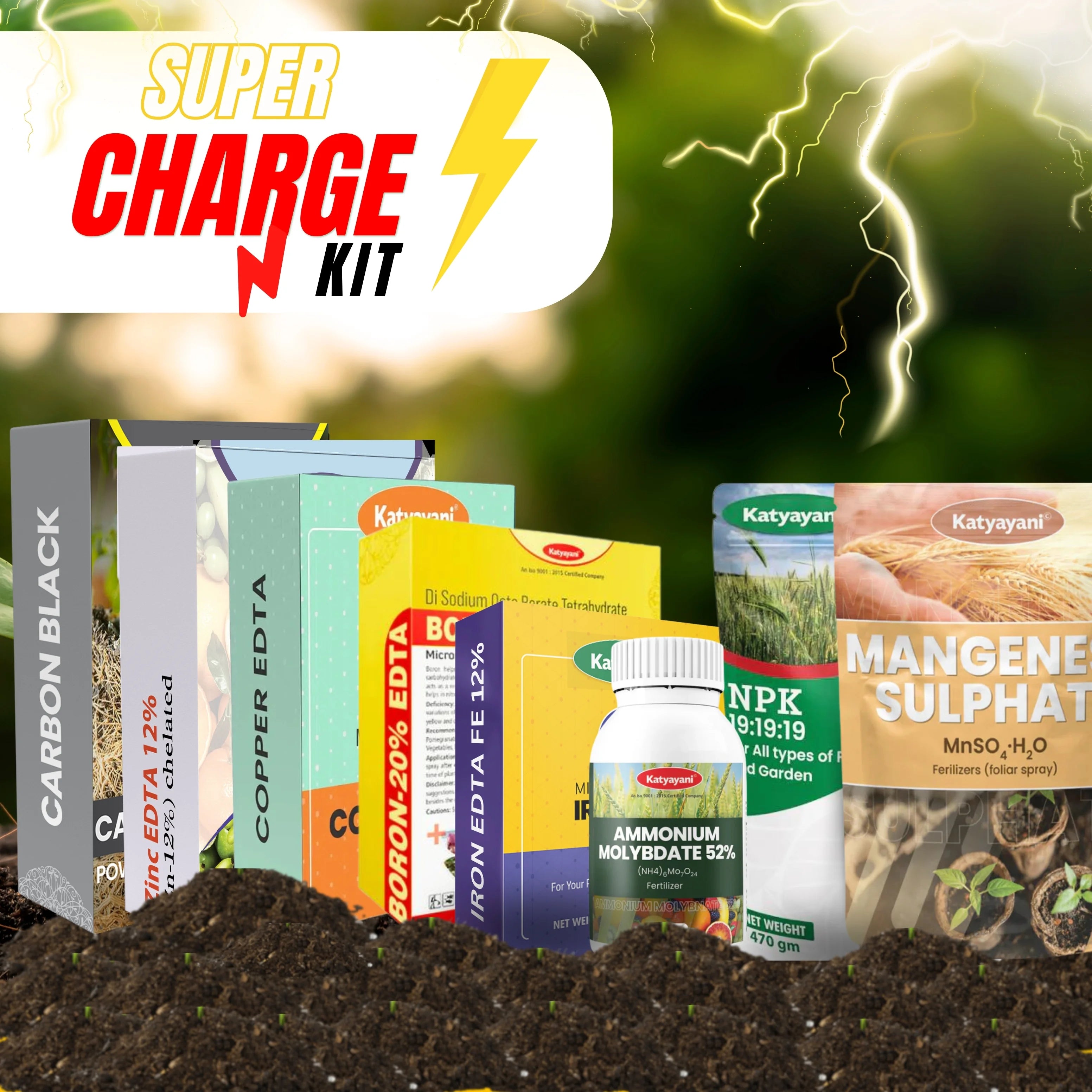 कात्यायनी सुपर चार्ज 10 | फसलों के लिए एक संपूर्ण पोषक कॉम्बो