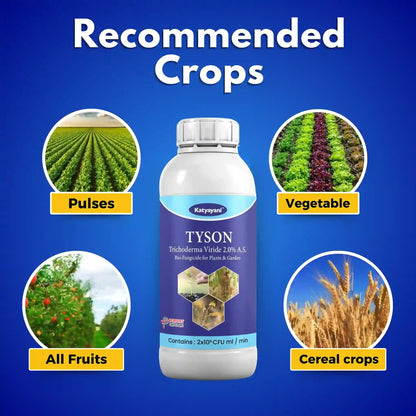 Katyayani TYSON | Trichoderma viride | Bio fungicide Liquid for cereal crops, fruits & vegetables